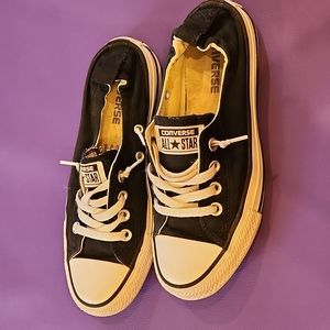 Converse Black Sz 7 Slip On Sneakers